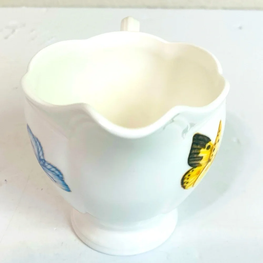 Lenox Butterfly Meadow Creamer And Sugar Bowl W/Lid